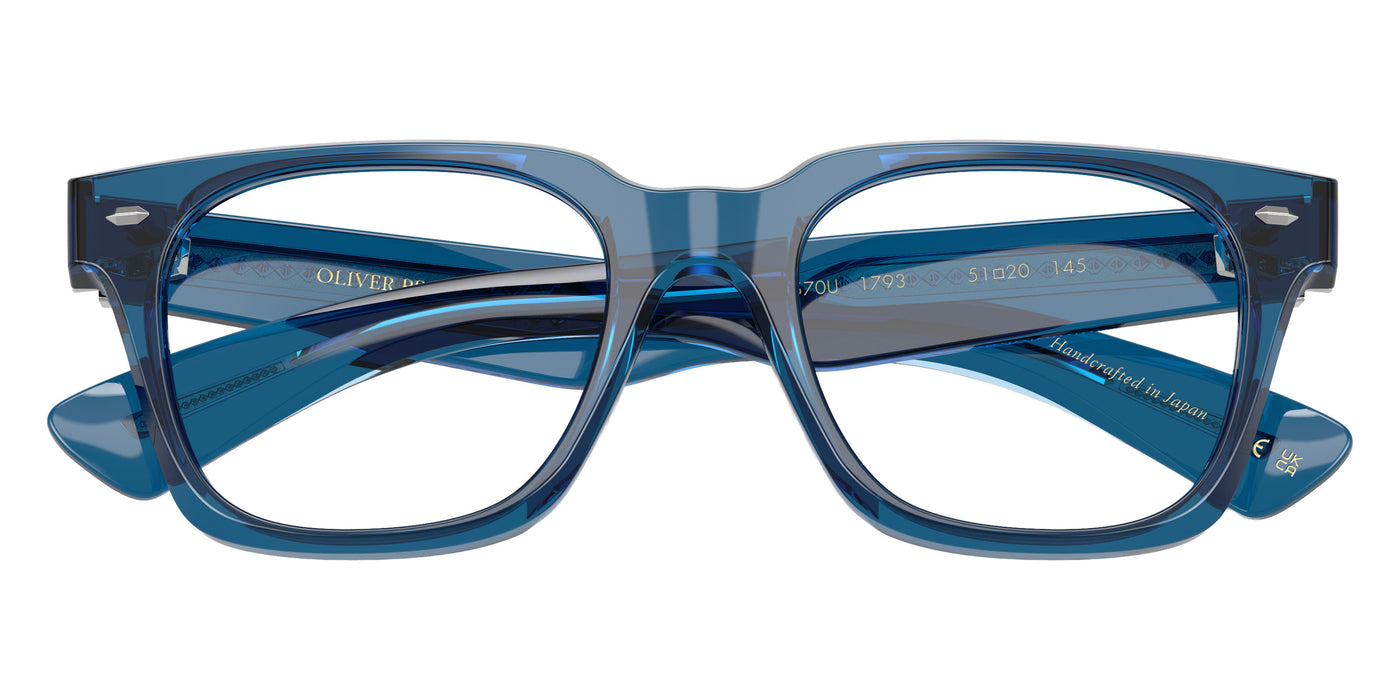 Oliver Peoples® Alfrey 18k OV5570U 1793 51 Eyeglasses - Translucent Blue
