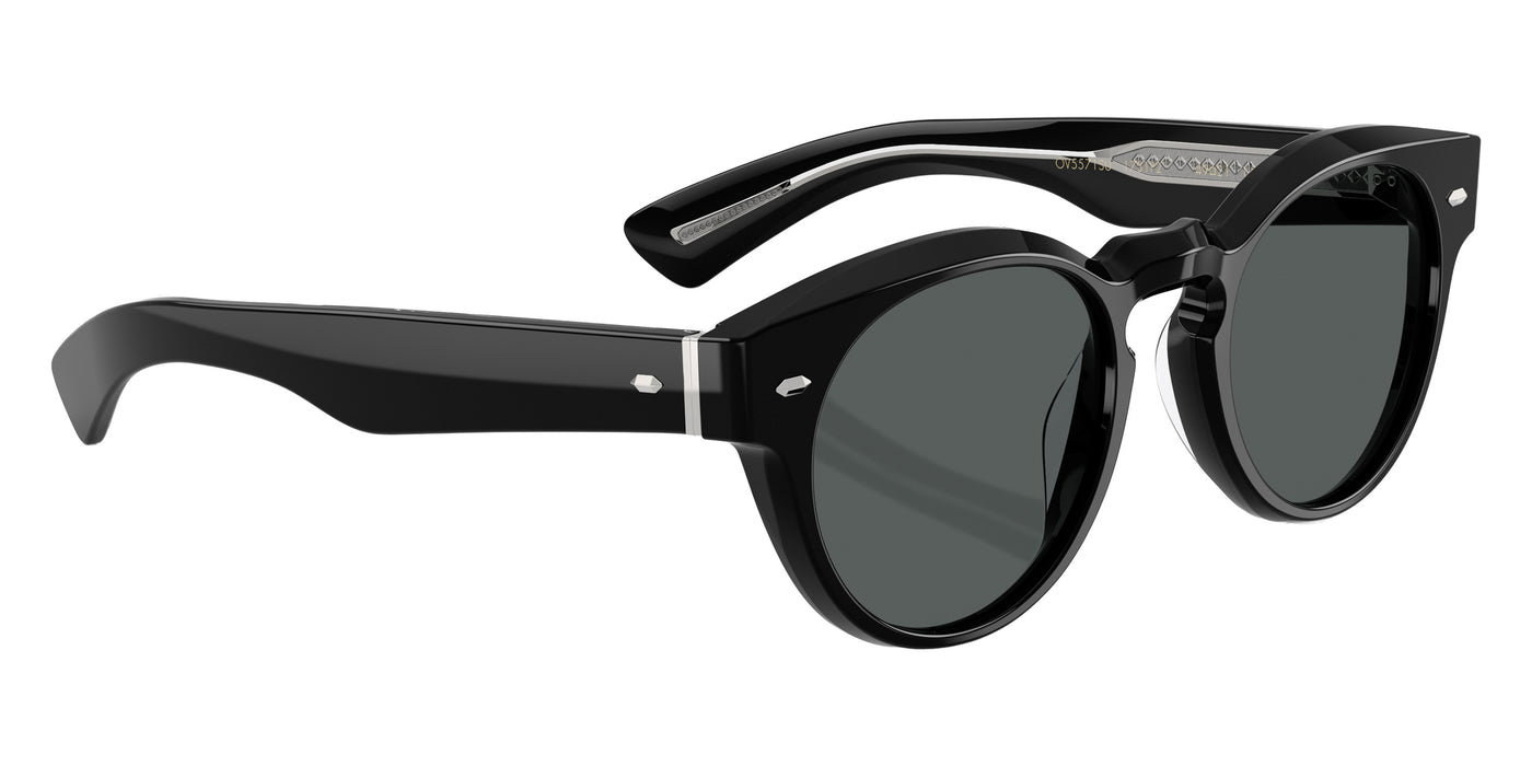 Oliver Peoples® Hayton 18k OV5571SU 1731P2 49 Sunglasses - Pure Black / Midnight Express Polarized