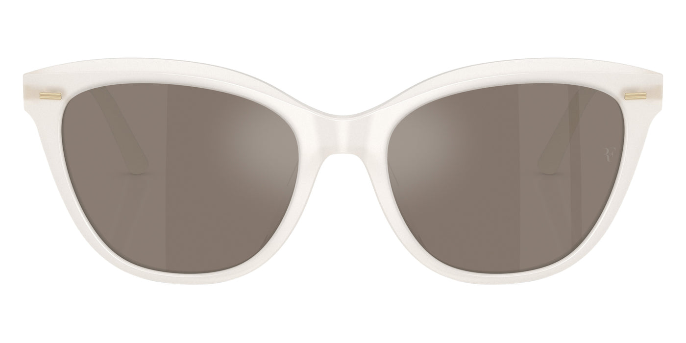 Oliver Peoples® Mrs. Federer OV5597SU 16067I 55 Sunglasses - Warm White / Sierra Flash Mirrored
