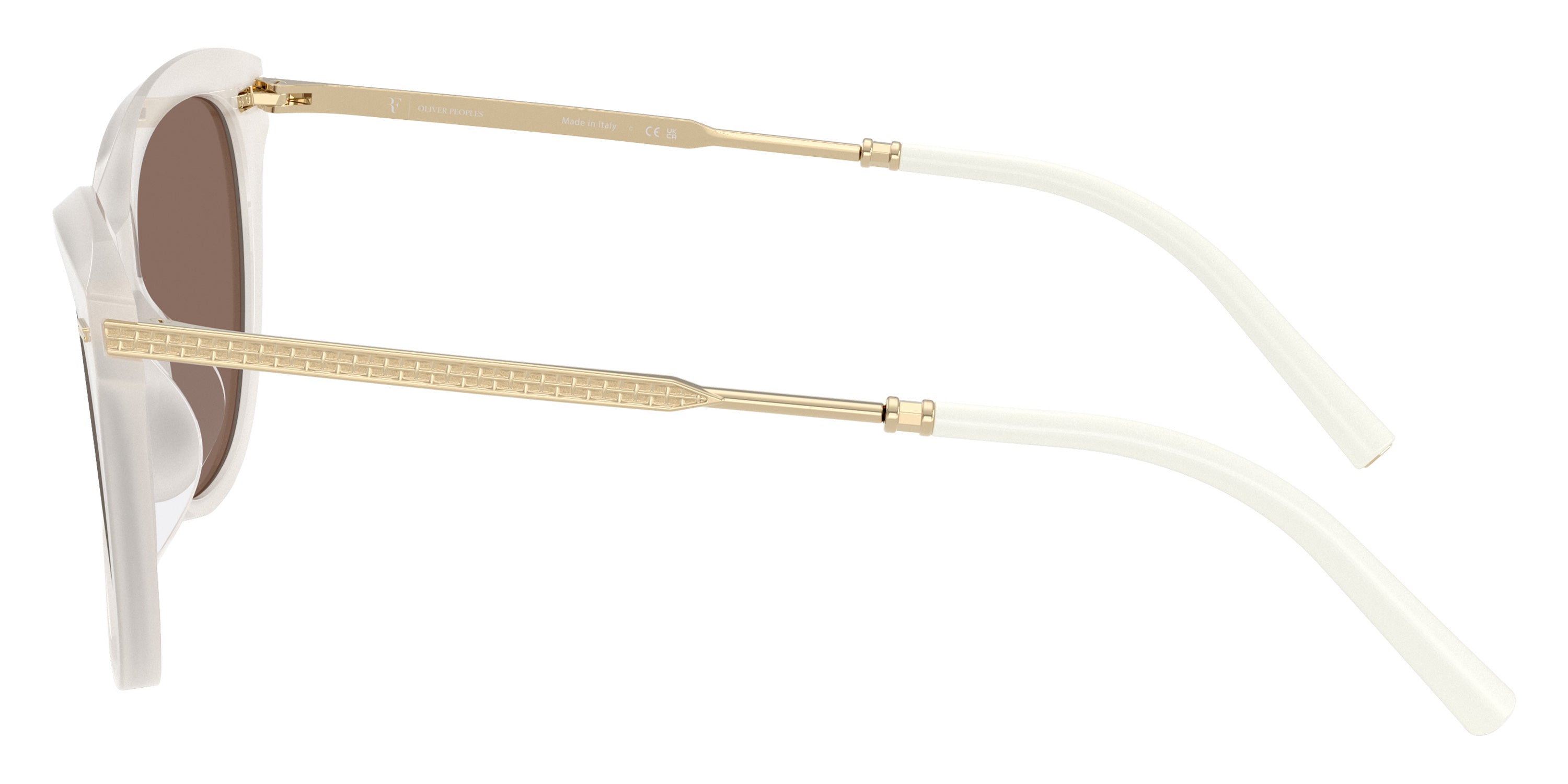 Oliver Peoples® Mrs. Federer OV5597SU 16067I 55 Sunglasses - Warm White / Sierra Flash Mirrored