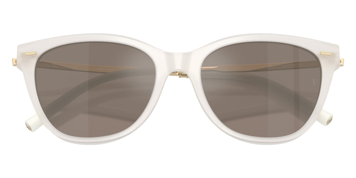 Oliver Peoples® Mrs. Federer OV5597SU 16067I 55 Sunglasses - Warm White / Sierra Flash Mirrored