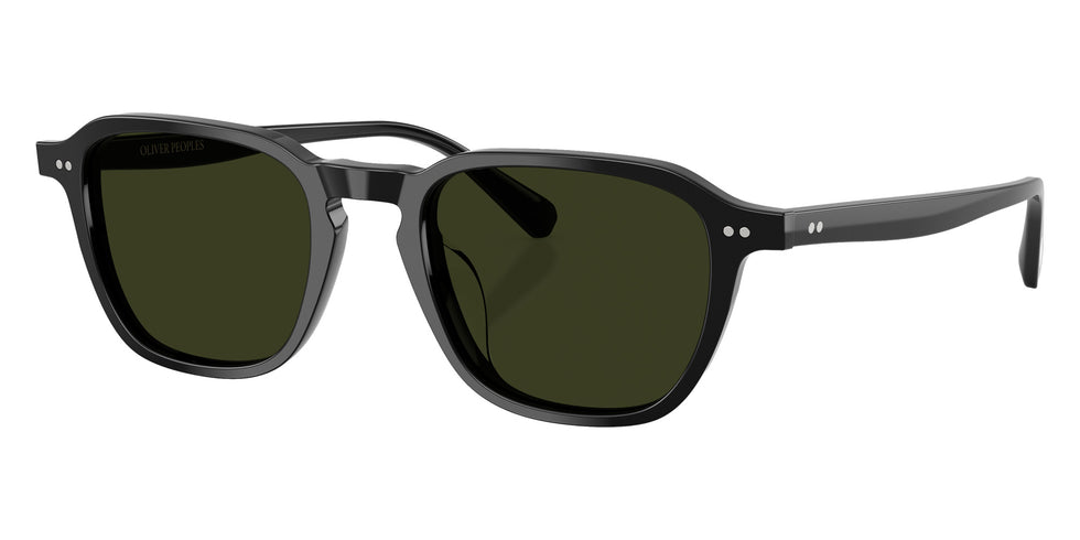 Oliver Peoples® OV5598SU Geometric OV5598SU 1731P1 50 Sunglasses - Black/G-15 Polarized