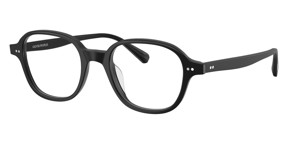 Oliver Peoples® OV5599U Geometric OV5599U 1796 47 Eyeglasses - Semi-matte Black