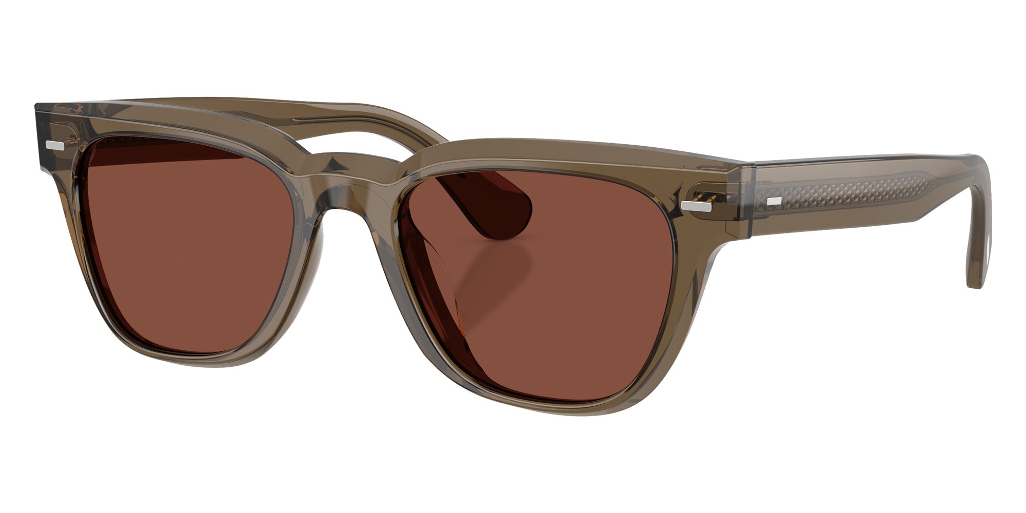 Oliver Peoples® OV5601SU Square OV5601SU 1784C5 51 Sunglasses - Hazel/Burgundy