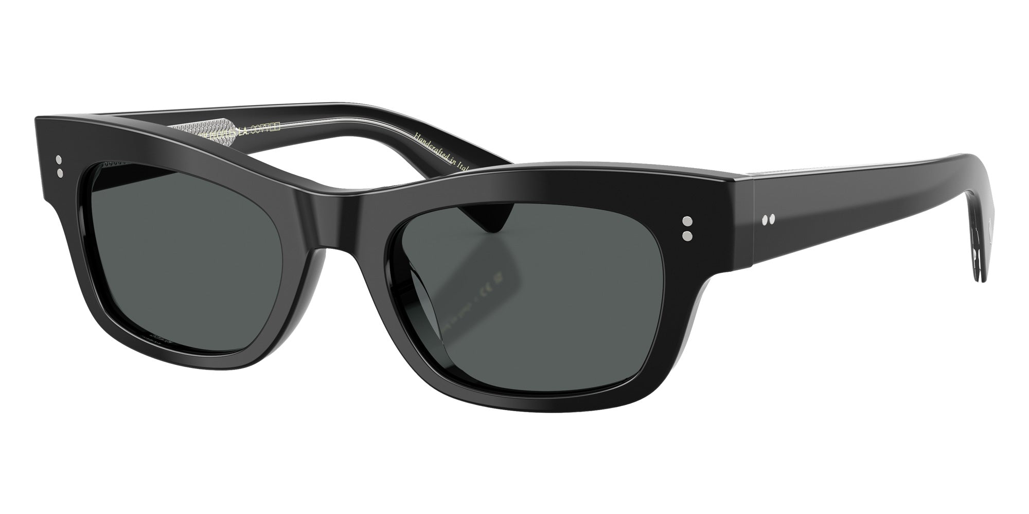 Oliver Peoples® OV5609SU Rectangle OV5609SU 1492P2 51 Sunglasses - Black/Midnight Express Polarized 1492P2