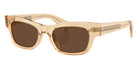 Oliver Peoples® OV5609SU Rectangle OV5609SU 1766AN 51 Sunglasses - Champagne/Terra Polarized 1766AN