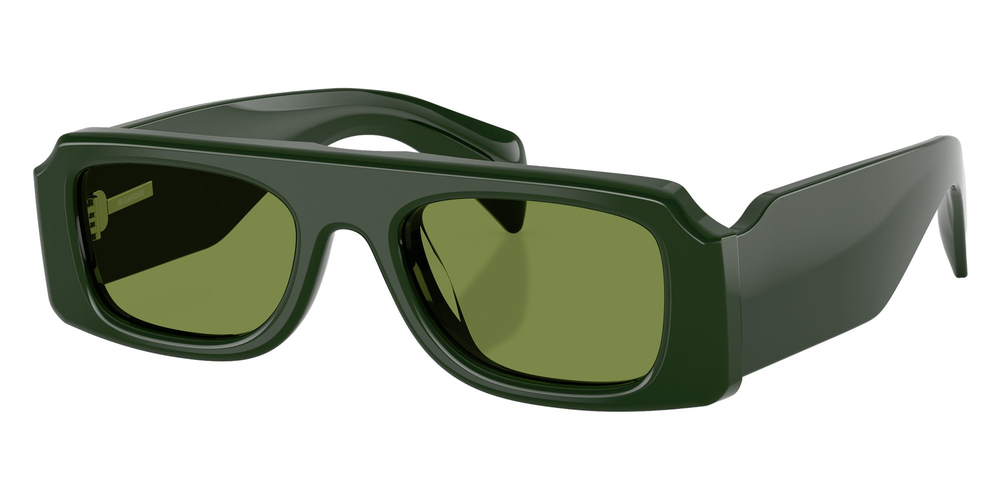 Oliver Peoples® OV5610SU Geometric OV5610SU 181152 52 Sunglasses - Dark Green/Green C 181152