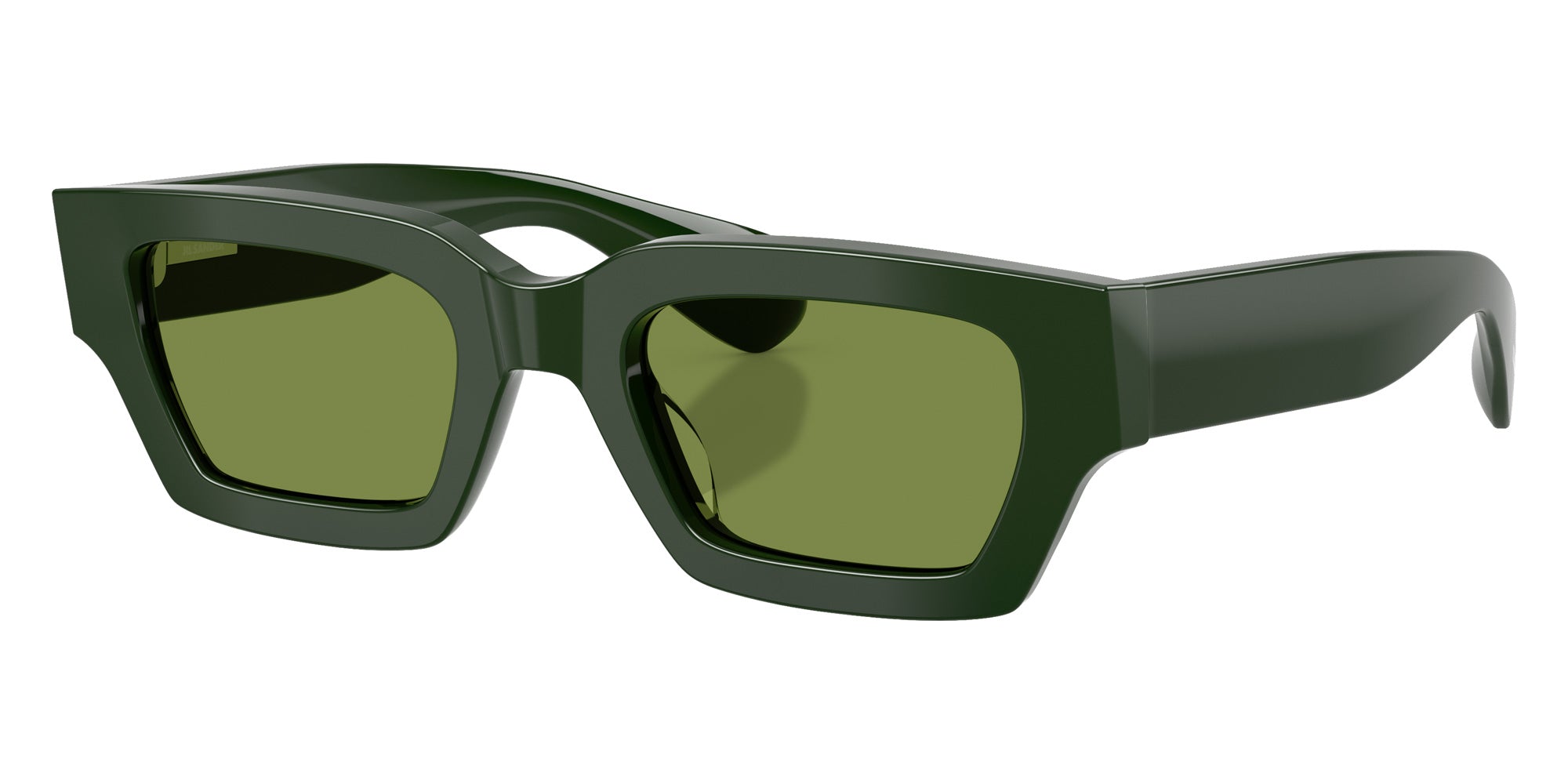 Oliver Peoples® OV5612SU Rectangle OV5612SU 181152 50 Sunglasses - Dark Green/Green C 181152