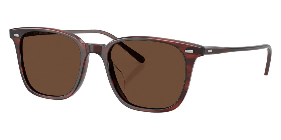 Oliver Peoples® OV5614SU Square OV5614SU 1818AN 52 Sunglasses - Morado Tortoise/Terra Polarized 1818AN