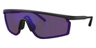 Oliver Peoples® OV5623S Geometric OV5623S 70014V 43 Sunglasses - Semi-Matte Black/Royal Purple Mirrored 70014V