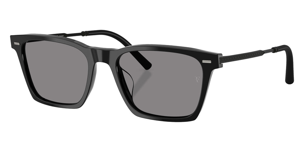 Oliver Peoples® OV5624SU Rectangle OV5624SU 100527 54 Sunglasses - Black/Iron Wash to Dark Photochromic Polarized 100527