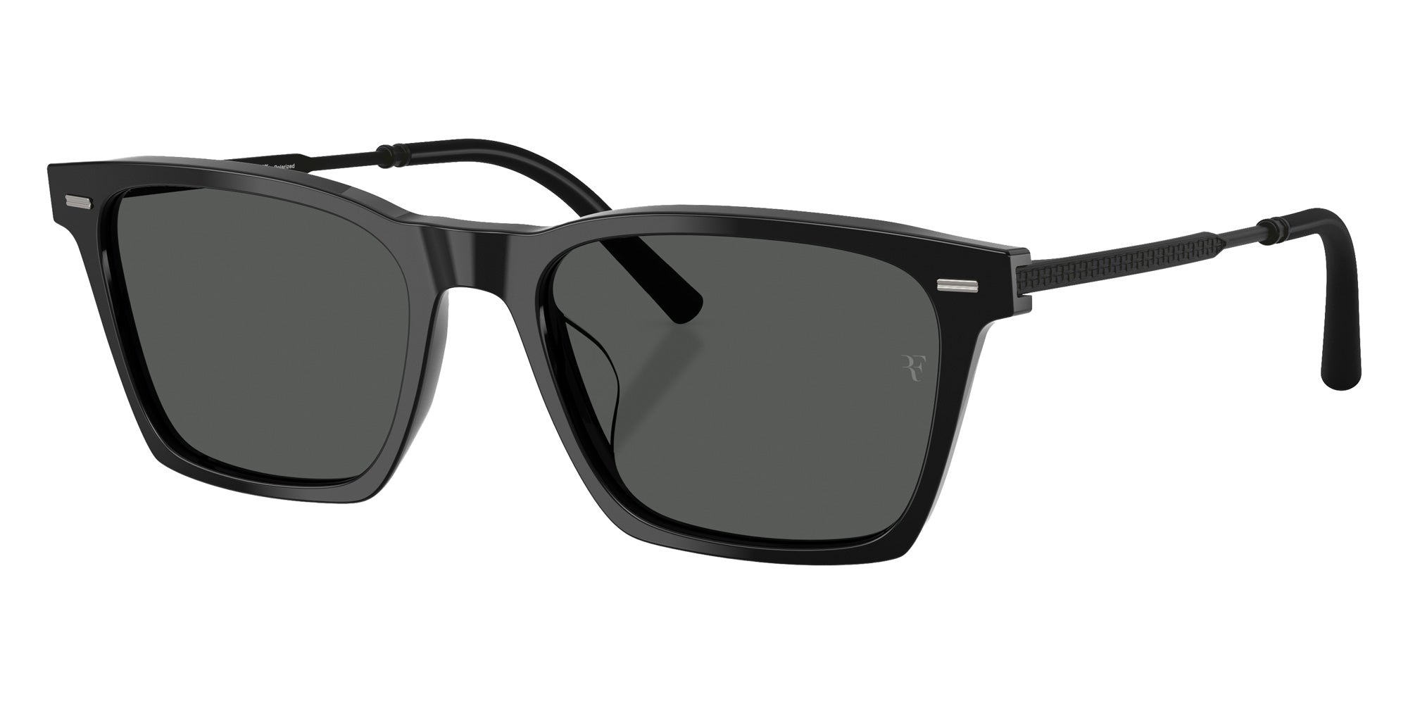 Oliver Peoples® OV5624SU Rectangle OV5624SU 100527 54 Sunglasses - Black/Iron Wash to Dark Photochromic Polarized 100527