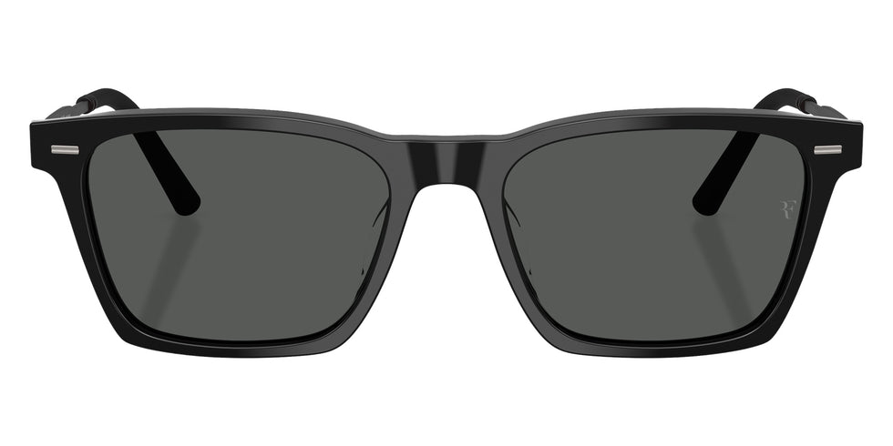 Oliver Peoples® OV5624SU Rectangle OV5624SU 100527 54 Sunglasses - Black/Iron Wash to Dark Photochromic Polarized 100527