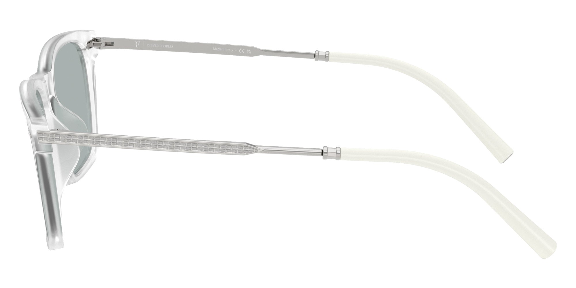 Oliver Peoples® OV5624SU Rectangle OV5624SU 11286G 54 Sunglasses - Crystal/Gray Flash Mirrored Polarized 11286G