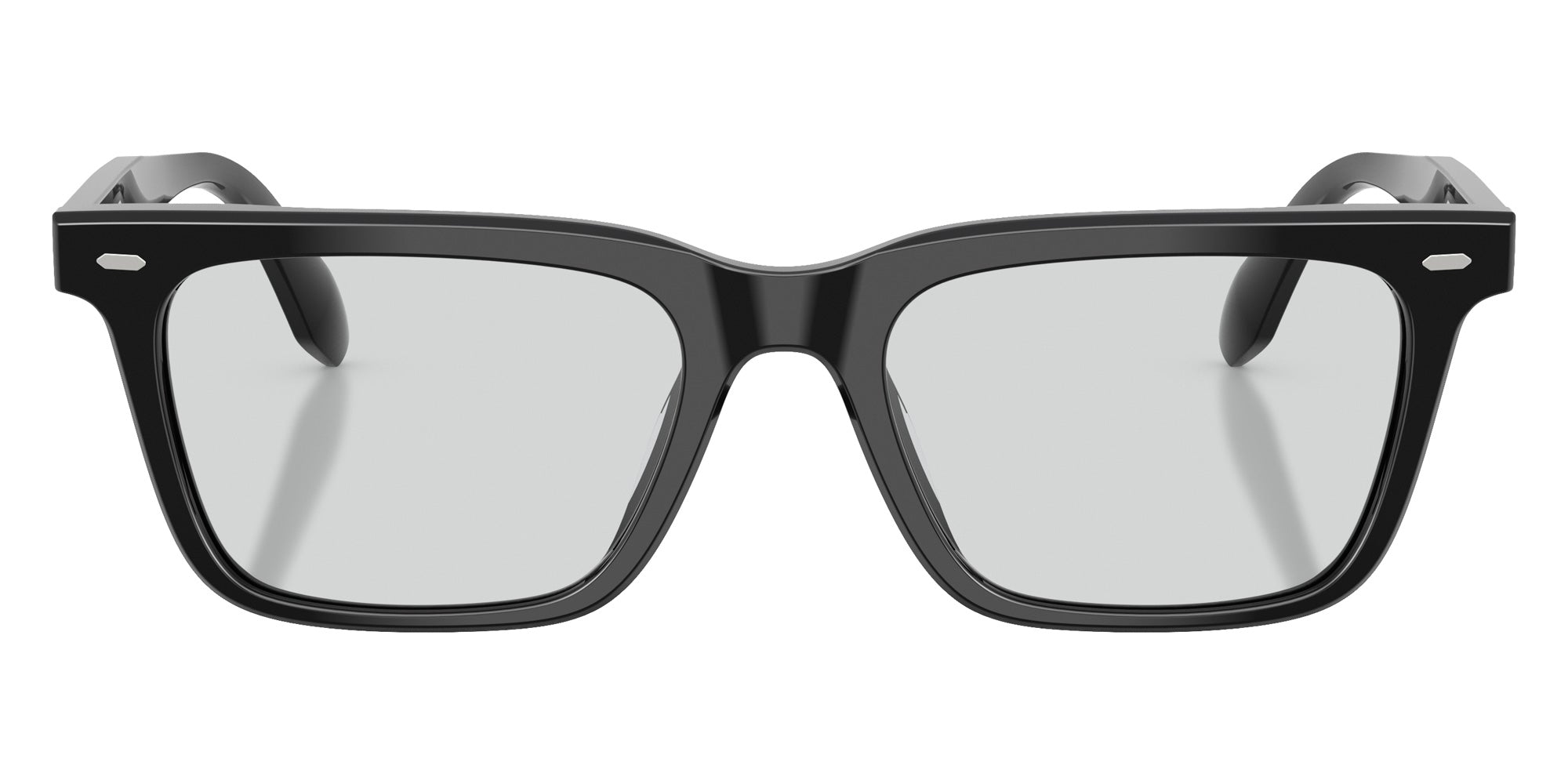 Oliver Peoples® OV5628U Rectangle OV5628U 1731 52 Eyeglasses - Black/Demo Lens Silver Mist 1731