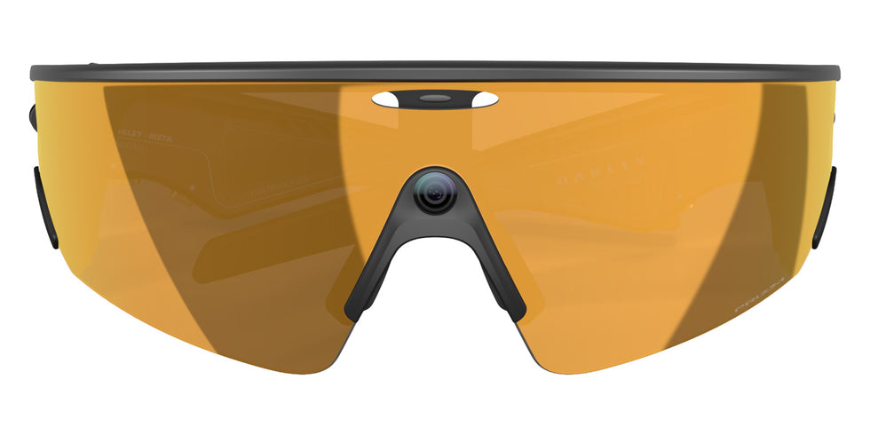 Oakley® Meta OW8001 Vanguard - Matte Black/Prizm 24k Mirrored Sunglasses