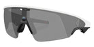Oakley® Meta OW8001 Vanguard - Matte White/Prizm Black Mirrored Sunglasses