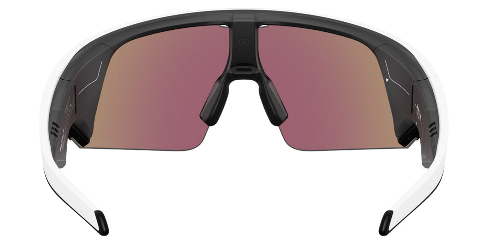 Oakley® Meta OW8001 Vanguard - Matte White/Prizm Sapphire Mirrored Sunglasses