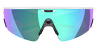 Oakley® Meta OW8001 Vanguard - Matte White/Prizm Sapphire Mirrored Sunglasses