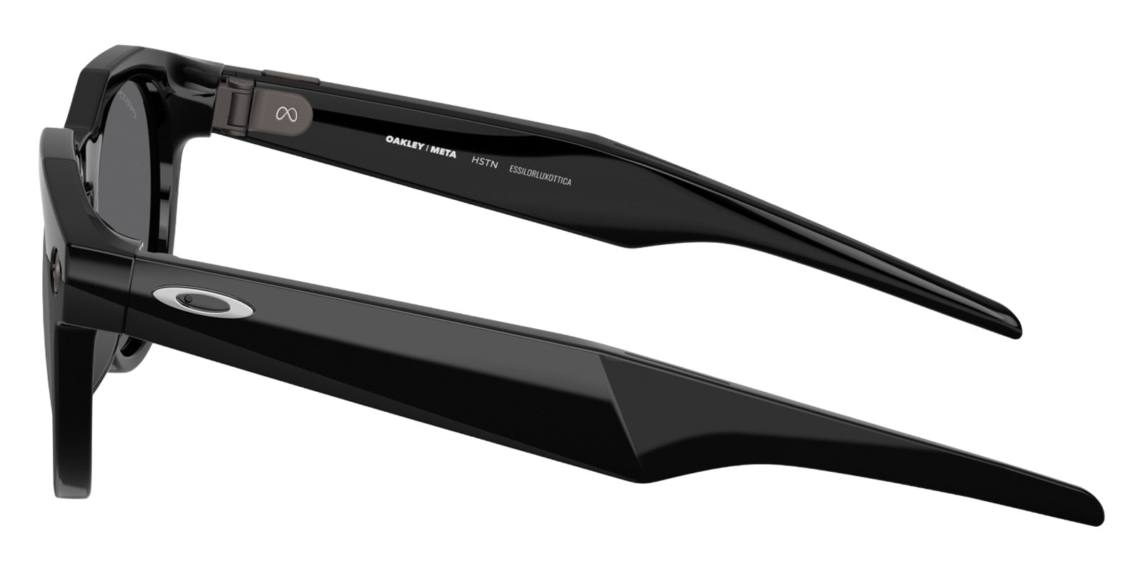 Oakley® Meta OW8002 HSTN - Polished Black/Prizm Black Polarized Mirrored Sunglasses
