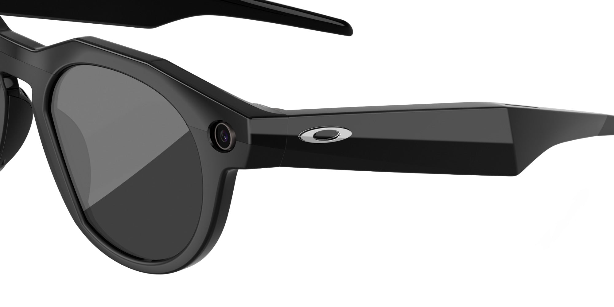Oakley® Meta OW8002 HSTN - Polished Black/Prizm Black Polarized Mirrored Sunglasses