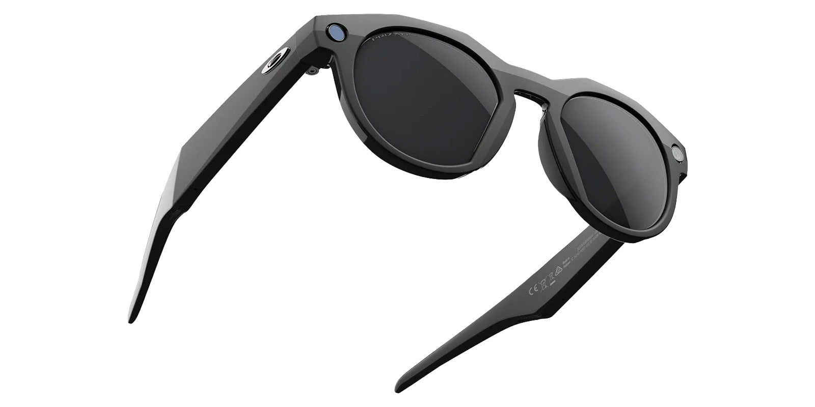 Oakley® Meta OW8002 HSTN - Polished Black/Prizm Black Polarized Mirrored Sunglasses