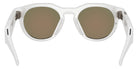 Oakley® Meta OW8002 HSTN - Polished Warm Gray/Prizm Ruby Mirrored Sunglasses