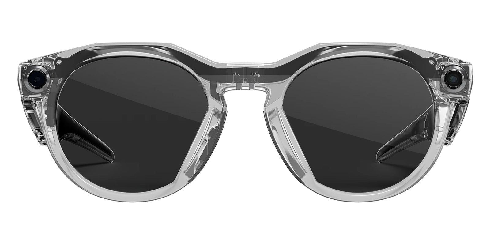 Oakley® Meta OW8002 HSTN - Polished Clear/Clear to Gray Transitions AR Sunglasses