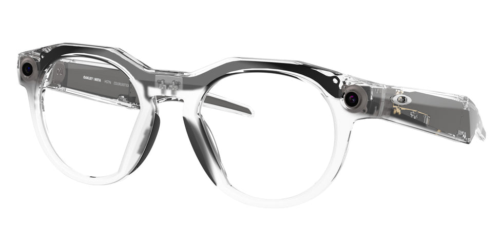 Oakley® Meta OW8002 HSTN - Polished Clear/Clear to Gray Transitions AR Sunglasses