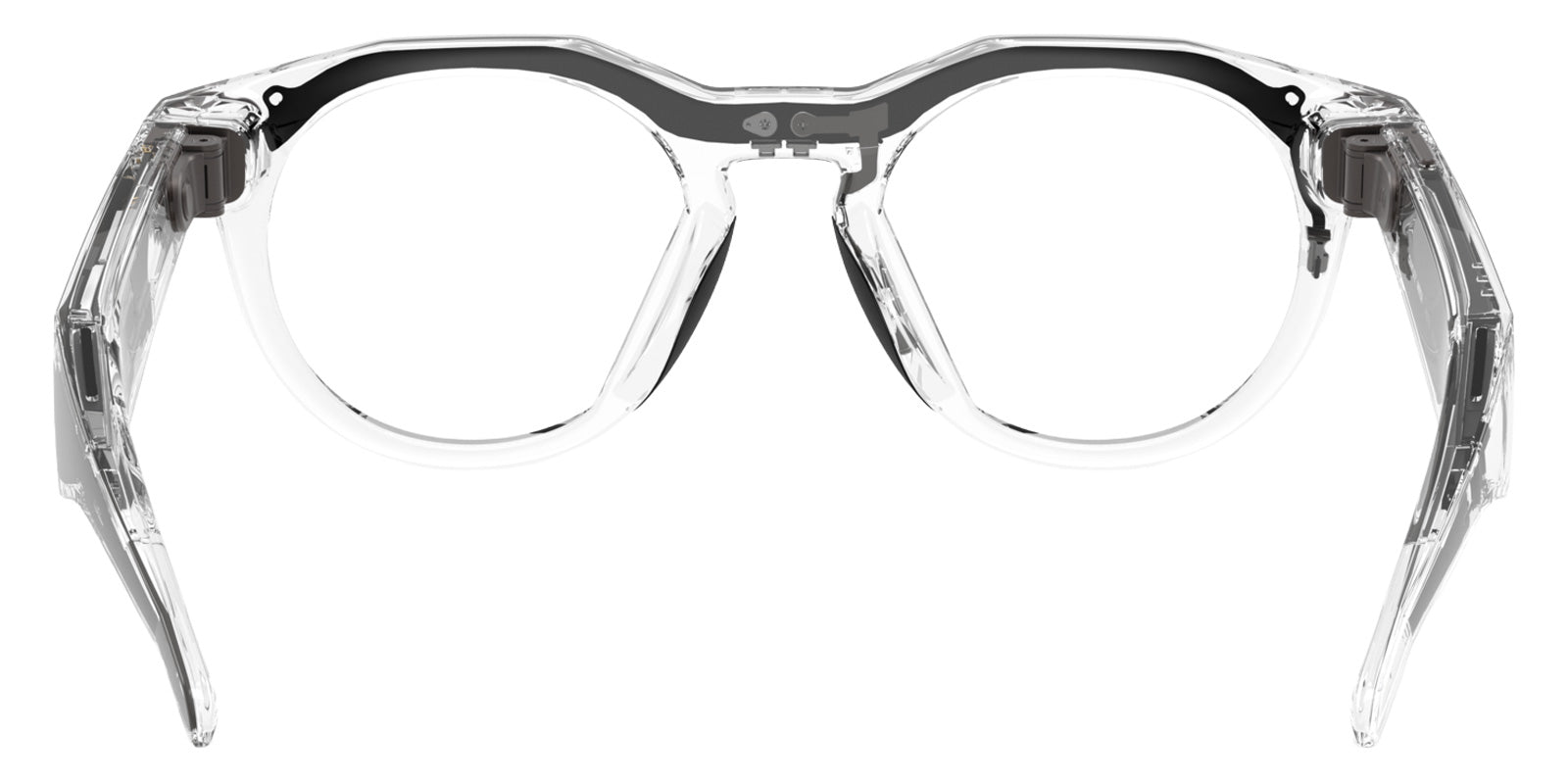 Oakley® Meta OW8002 HSTN - Polished Clear/Clear to Gray Transitions AR Sunglasses