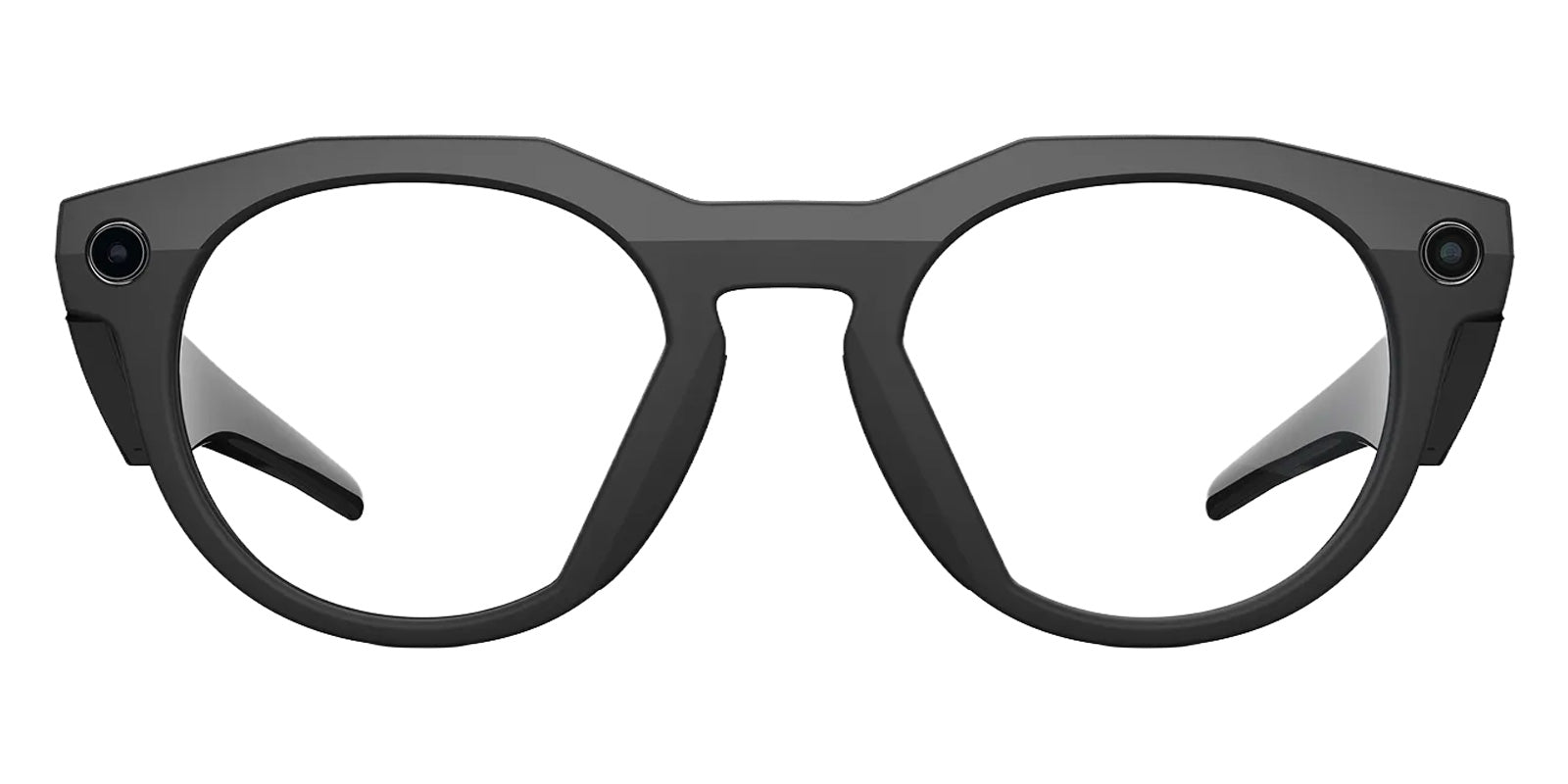 Oakley® Meta OW8002 HSTN - Polished Black/Clear AR Sunglasses
