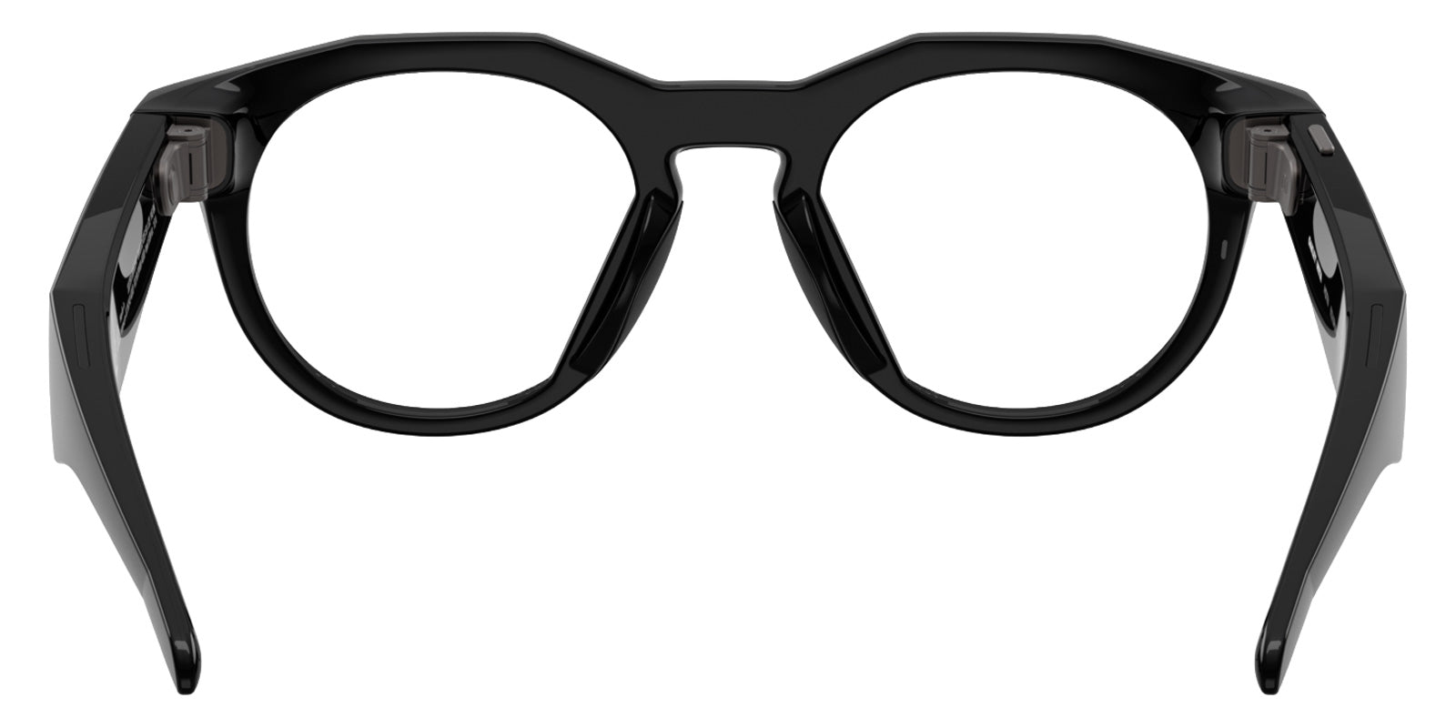 Oakley® Meta OW8002 HSTN - Polished Black/Clear AR Sunglasses