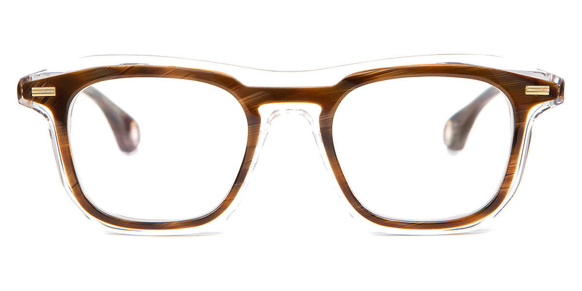 Blake Kuwahara® OWINGS BLK OWINGS BROWN HORN 48 - BROWN HORN Eyeglasses