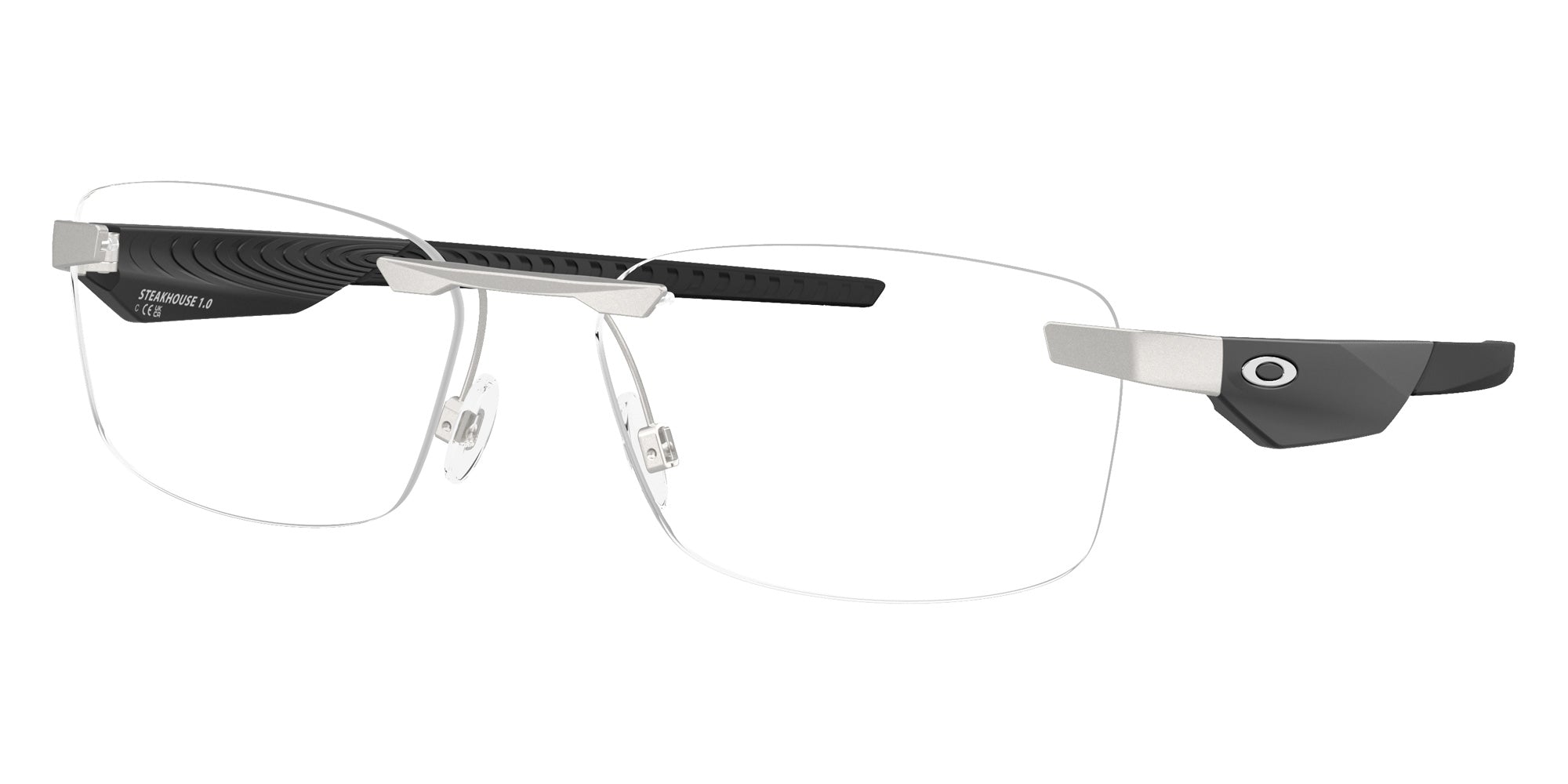 Oakley® OX3126 STEAKHOUSE 1.0 OX3126 312604 55 Eyeglasses - Satin Chrome 312604