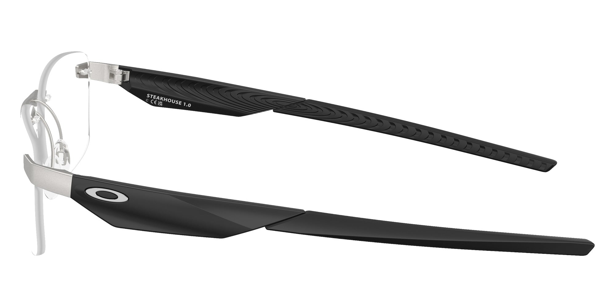 Oakley® OX3126 STEAKHOUSE 1.0 OX3126 312604 55 Eyeglasses - Satin Chrome 312604