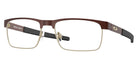 Oakley® OX5153 Metal Plate Ti OX5153 515305 56 - Satin Grenache Eyeglasses