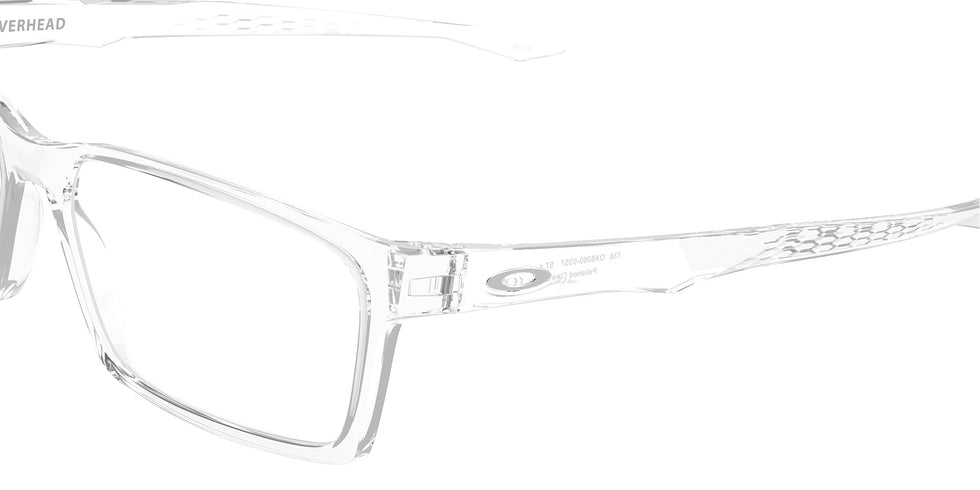 Oakley® OX8060 OVERHEAD OX8060 806003 53 Eyeglasses - Polished Clear 806003