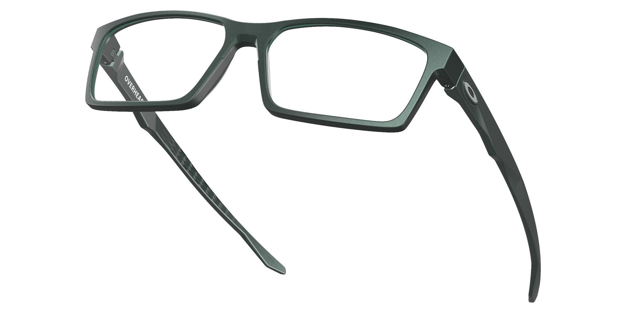 Oakley® OX8060 OVERHEAD OX8060 806004 53 Eyeglasses - Matte Dark Silver/Blue Colorshift 806004