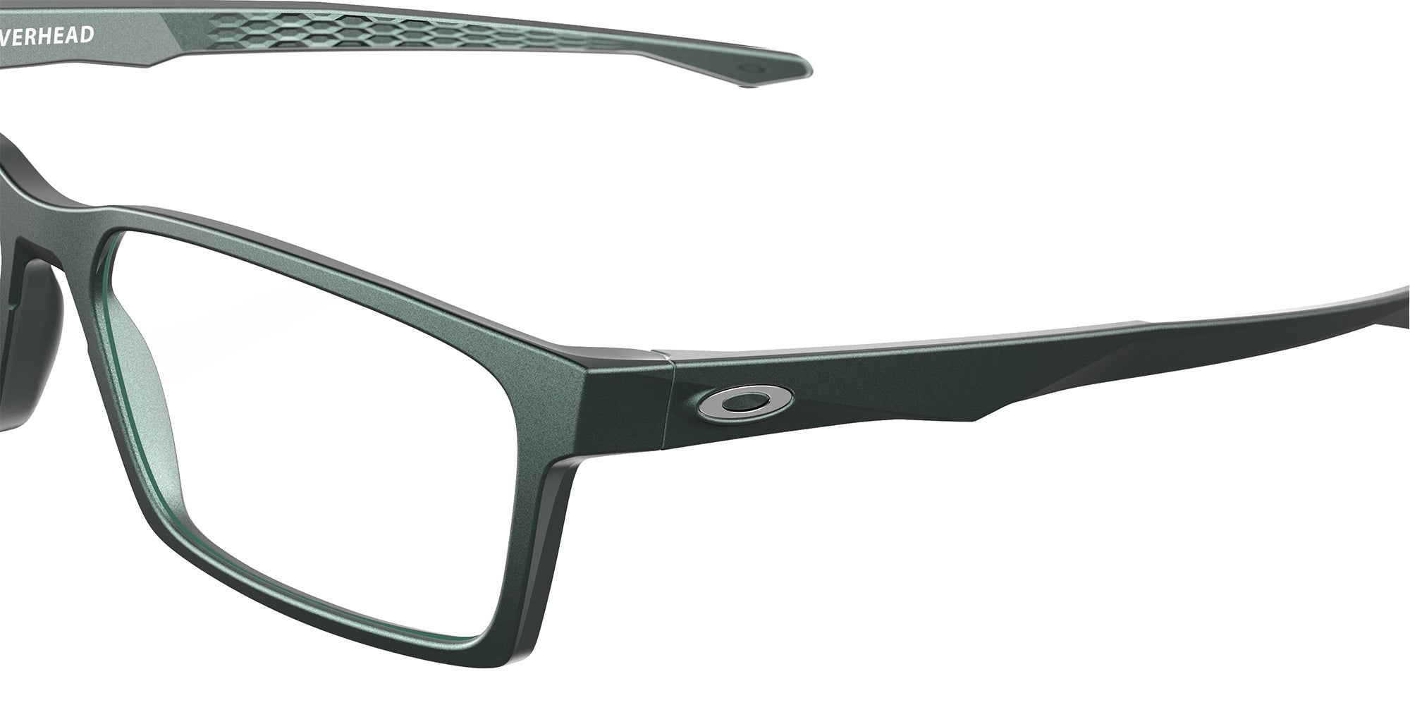 Oakley® OX8060 OVERHEAD OX8060 806004 53 Eyeglasses - Matte Dark Silver/Blue Colorshift 806004