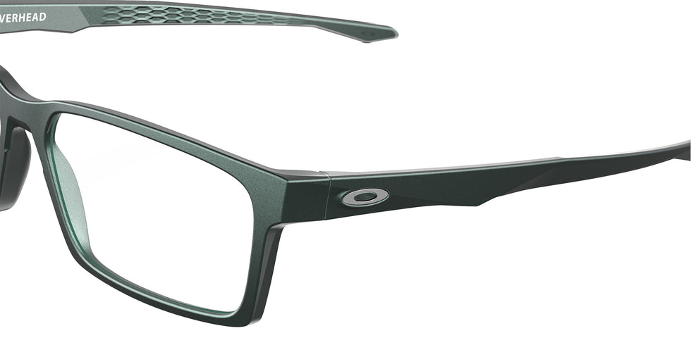 Oakley® OX8060 OVERHEAD OX8060 806004 53 Eyeglasses - Matte Dark Silver/Blue Colorshift 806004