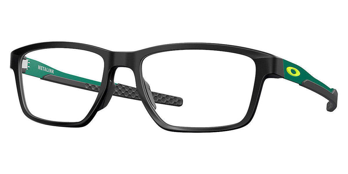 Oakley® OX8153 Metalink OX8153 815313 53 - Satin Black (Green) Eyeglasses