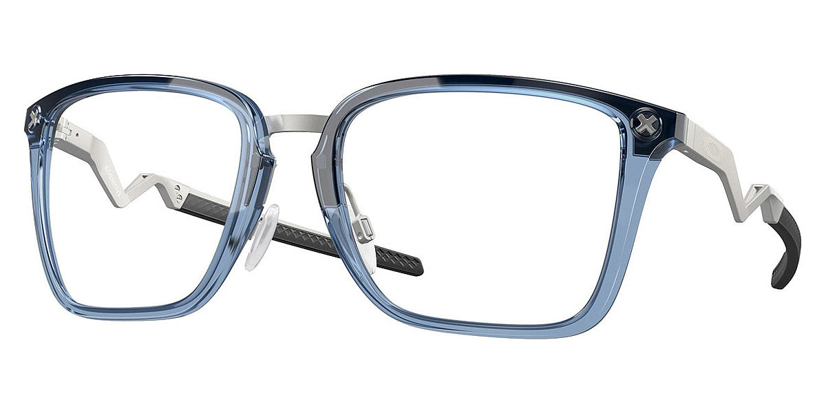Oakley® Cognitive OX8162 816203 56 Transparent Blue/Satin Chrome Eyeglasses