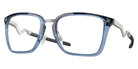Oakley® Cognitive OX8162 816203 56 Transparent Blue/Satin Chrome Eyeglasses