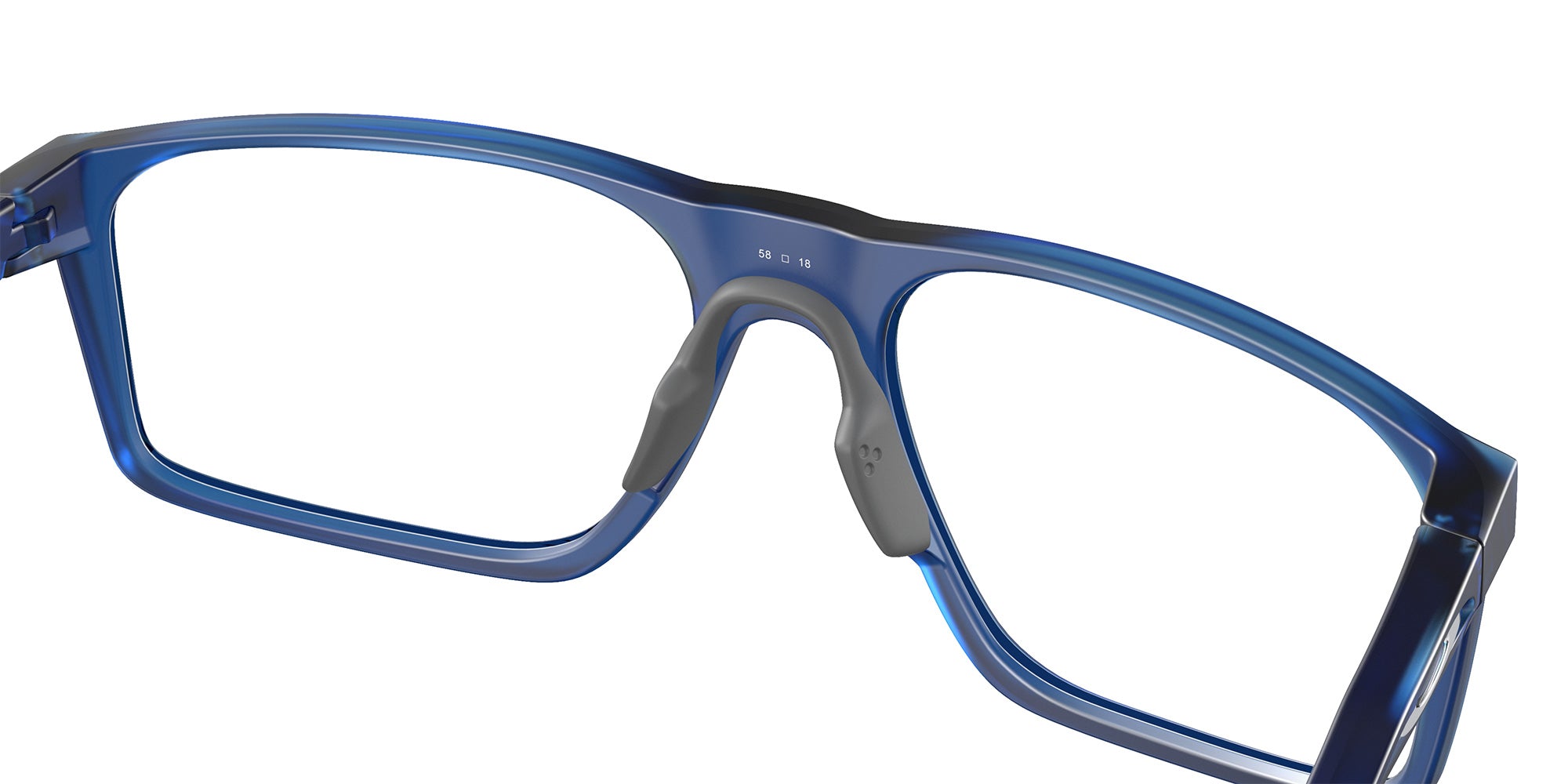 Oakley® OX8183 BAT FLIP OX8183 818303 54 Eyeglasses - Matte Transparent Blue 818303