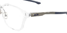 Oakley® OX8193 SLENDER OX8193 819303 59 Eyeglasses - Matte Gunmetal/Polished Clear