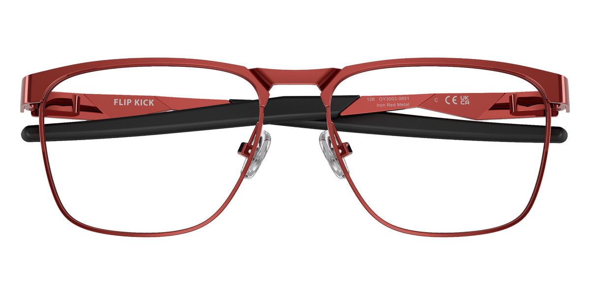 Oakley® OY3003 FLIP KICK Eyeglasses - Iron Red Metal