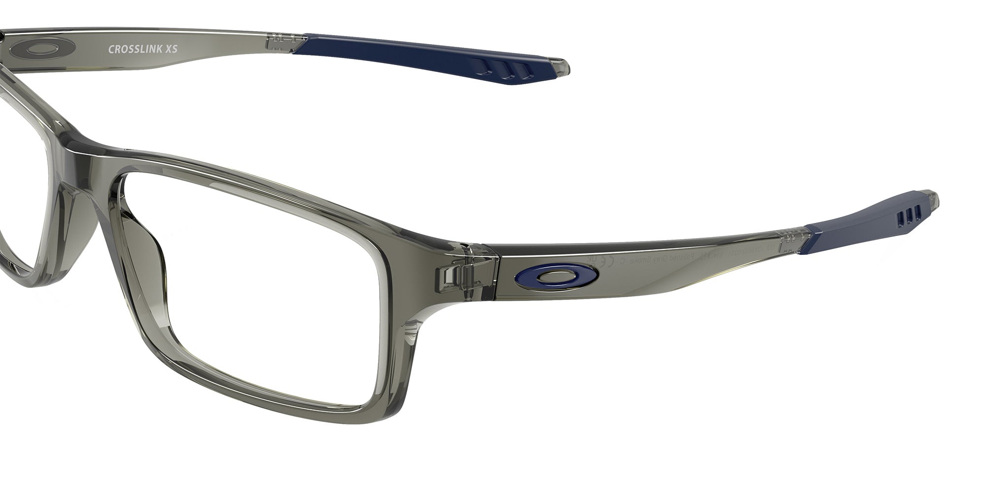 Oakley® OY8002 CROSSLINK XS OY8002 800202 49 Eyeglasses - Polished Gray Smoke