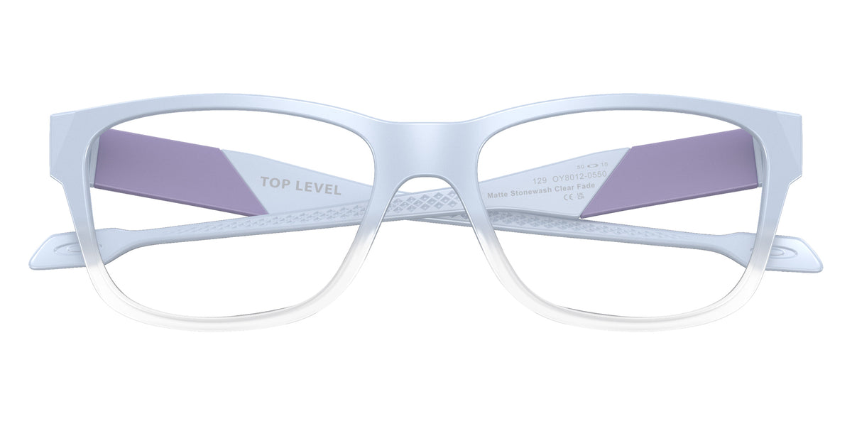 Oakley® OY8012 TOP LEVEL Eyeglasses - Matte Stonewash Clear Fade