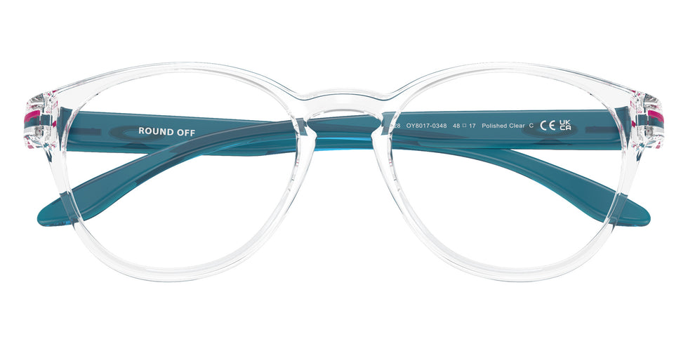 Oakley® OY8017 ROUND OFF OY8017 801703 48 Eyeglasses - Polished Clear