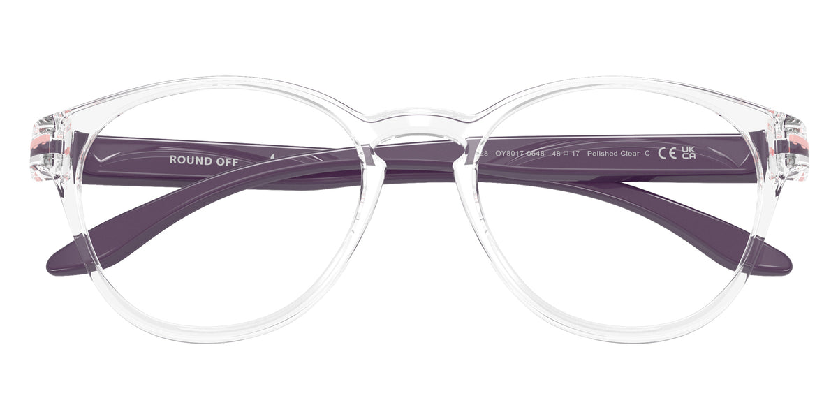 Oakley® OY8017 ROUND OFF Eyeglasses - Polished Aubergine